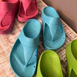 🩵BLUE SHOES ONLY! 🩵Birkis Birkenstock Size EU37 Waterproof Rubber Flip Flops